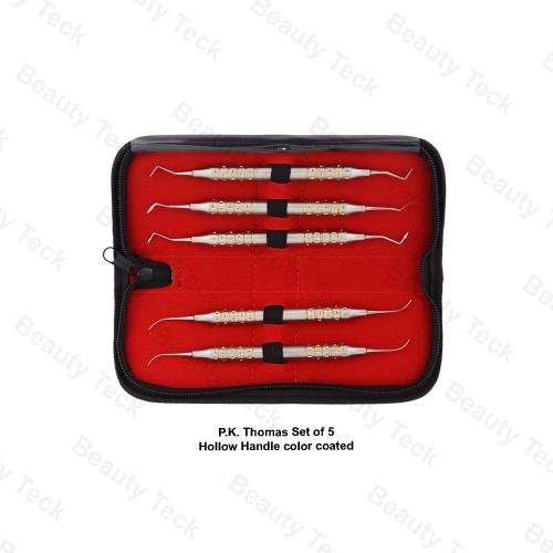 P.K.THOMAS (SET OF 5-PCS) HOLLOW HANDLE WITH COLOR COATED