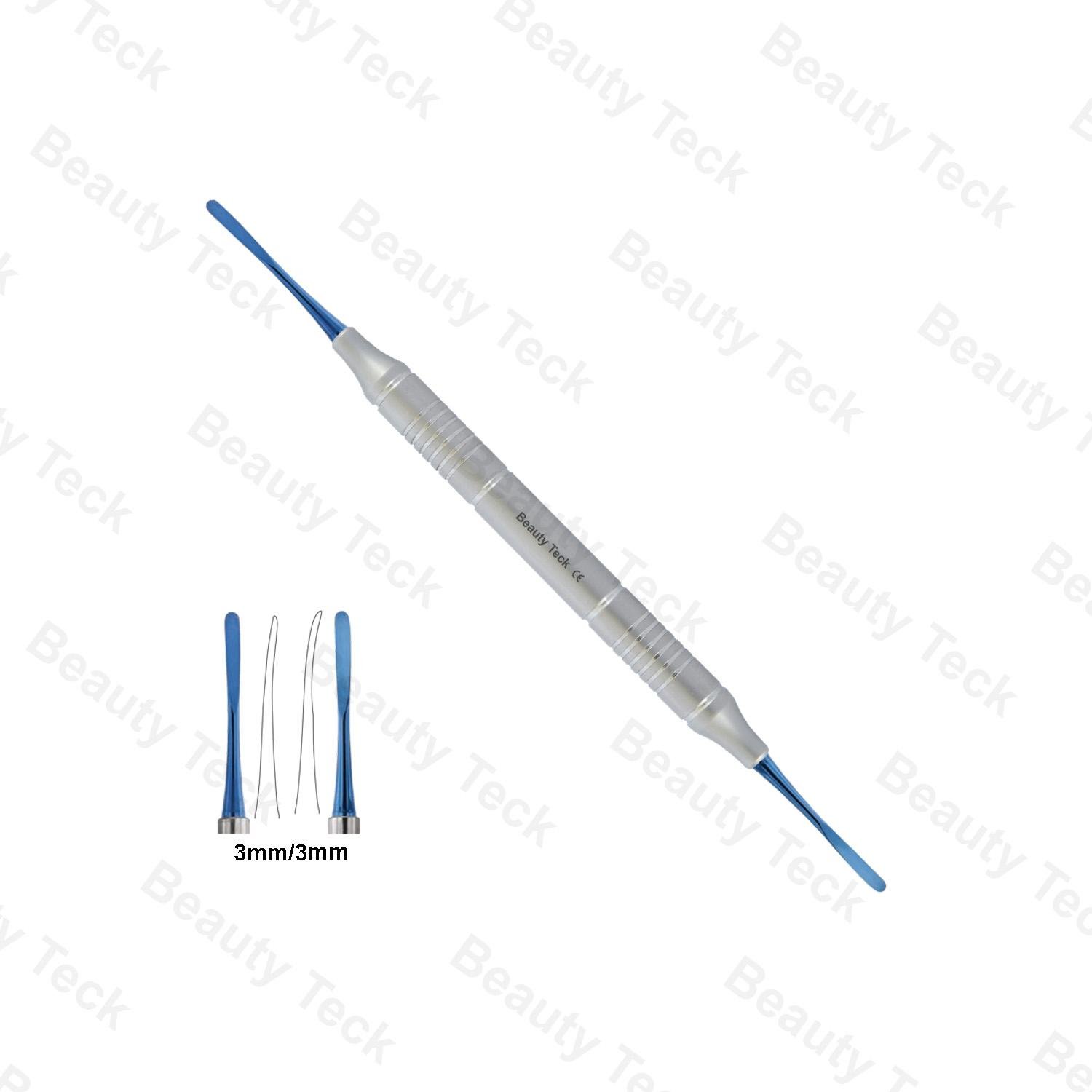 PERIOSTEAL ELEVATOR BLUE PLASMA COATING 3mm, 3mm