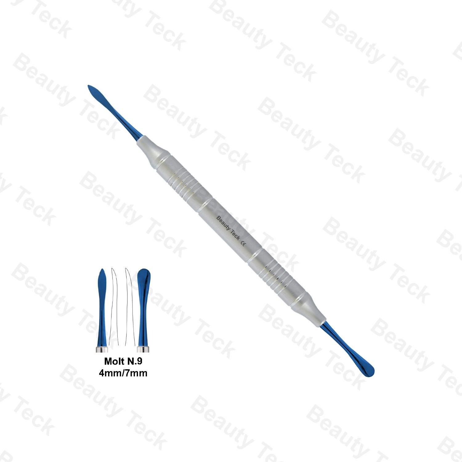 PERIOSTEAL ELEVATOR MOLT N.9 BLUE PLASMA COATING
