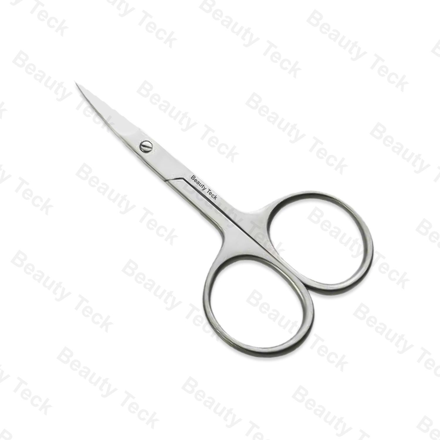 Professional Nail Scissors (Fix Screw, Mirror/Satin) Curved: BTB2-1277