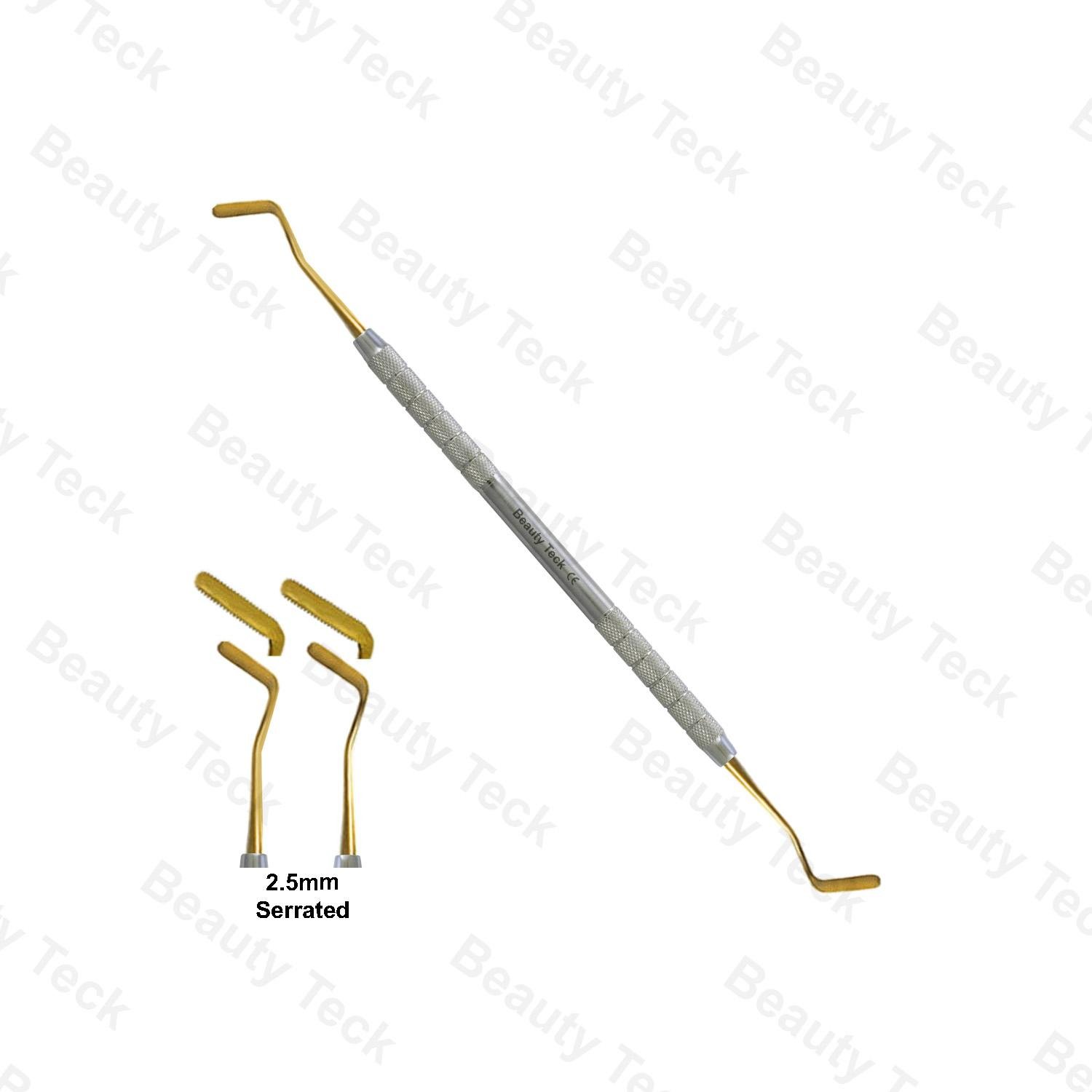 RETRACTION GINGIVAL CORD PACKER (2.5mm SERRATED)
