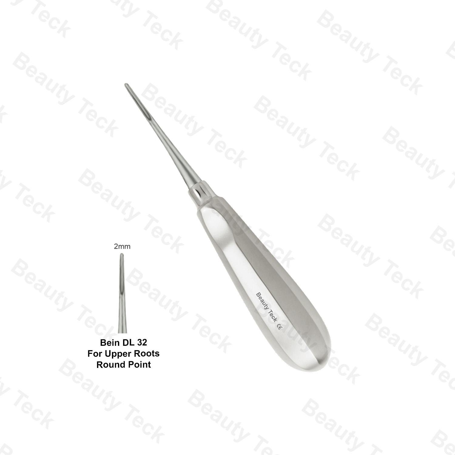 Root Elevator DL 32 Bein (Round Point for Upper Roots)
