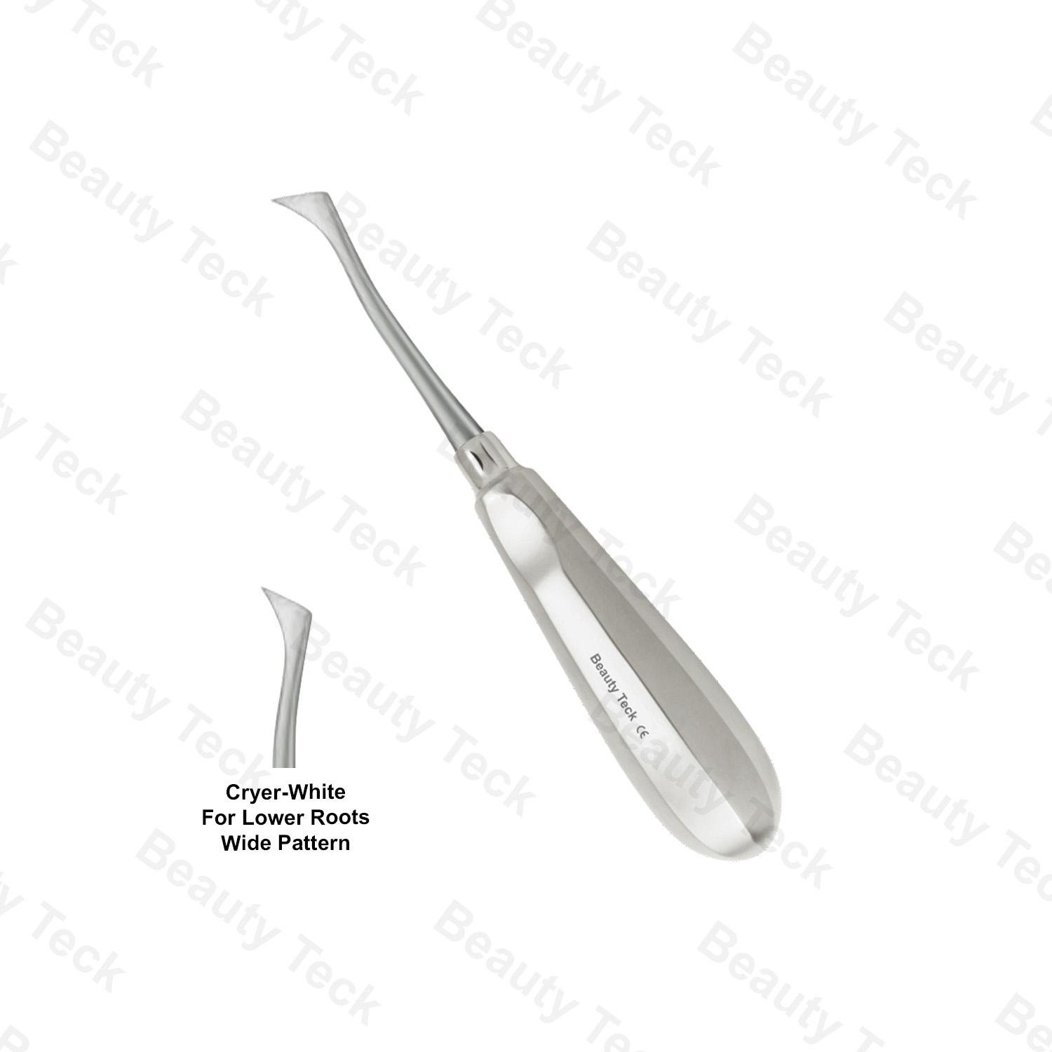 Root Elevator Cryer-White (Right, Wide Pattern for Lower Roots)