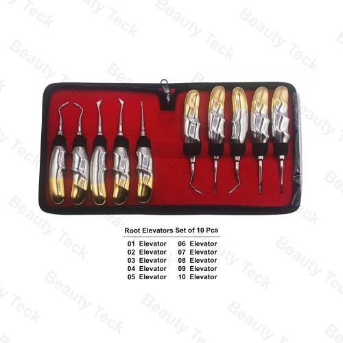 Root Elevators (Set of 10 Pcs) Professional Pouch Pack