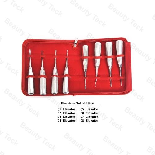 Root Elevators (Set of 8 Pcs) Red Pouch Pack