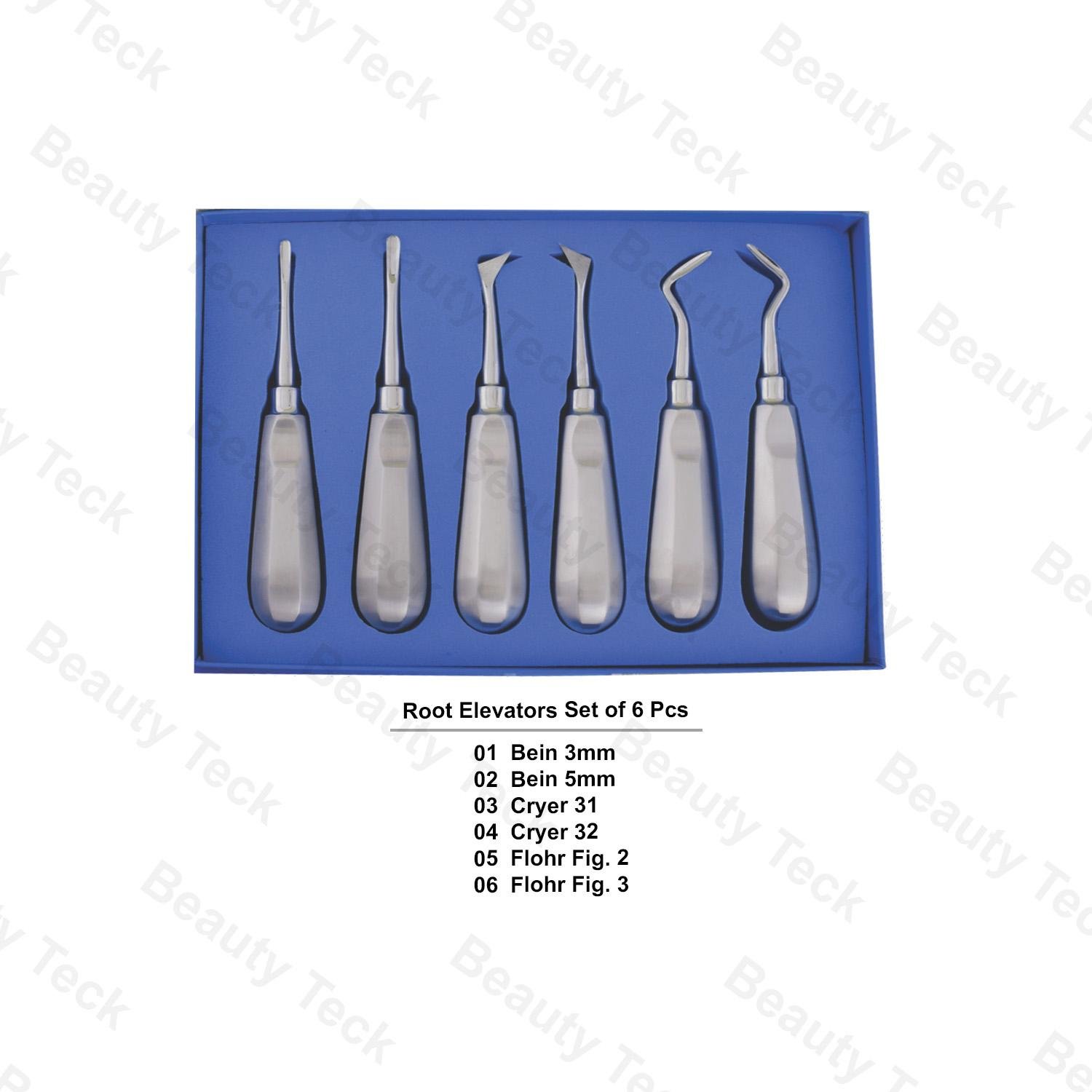 Root Elevators Set of 6 Pcs (Bein, Cryer & Flohr)