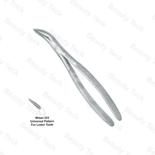 ROOT FRAGMENT FORCEP ( WIZTEL 223 UNIVERSAL PATTERN FOR LOWER TEETH) 