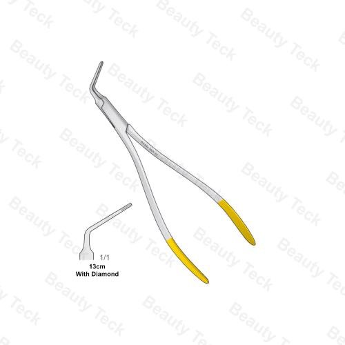 ROOT FRAGMENT FORCEPS (WITH DIAMOND 13cm)