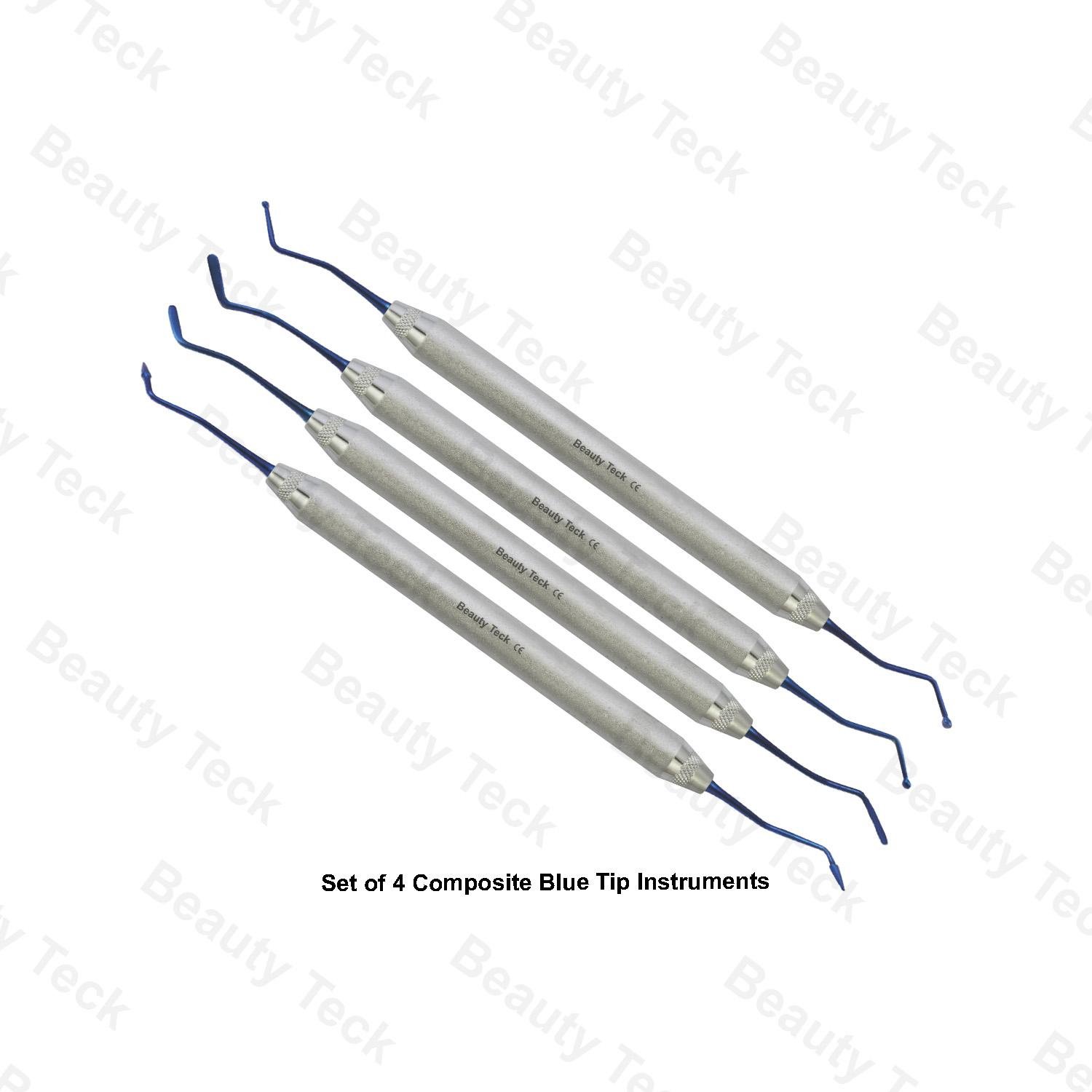 SET OF 4 COMPOSITE BLUE TIP INSTRUMENT