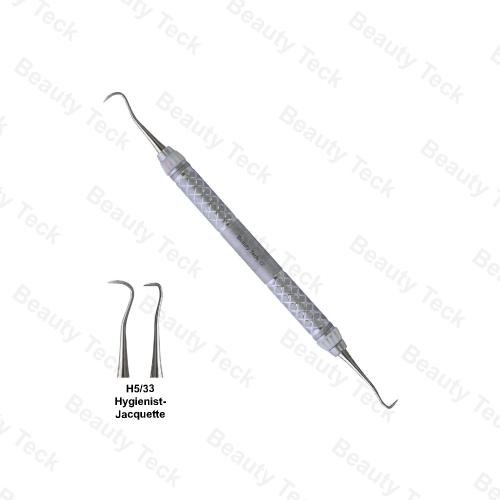 SICKLE SCALER (H5/33 HYGIENIST JACQUETTE, DESIGN HANDLE)