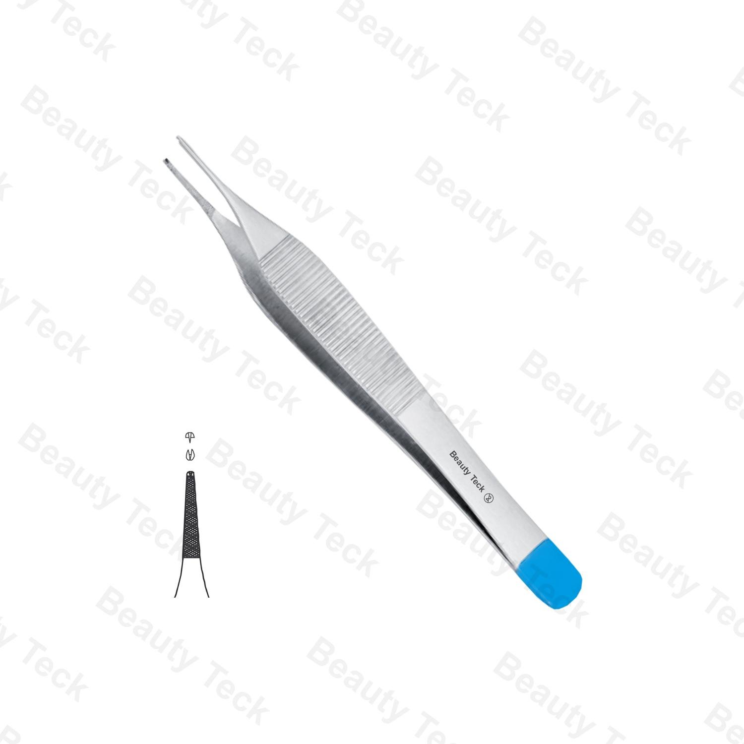 Single Use Adson Tissue Forceps 1x2 Teeth With Plateau