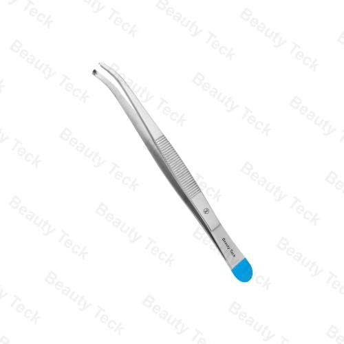 Single-use dissecting tissue forceps with 1x2 teeth