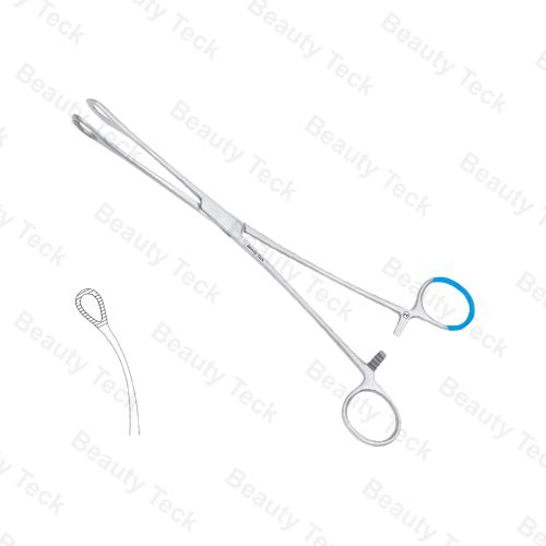 Single Use Foerster Dressing Sponge Holding Forceps  Curved