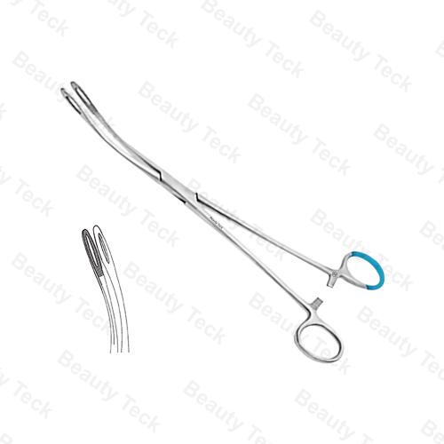 Single Use Foerster Sponge Holding Narrow Forceps Curved