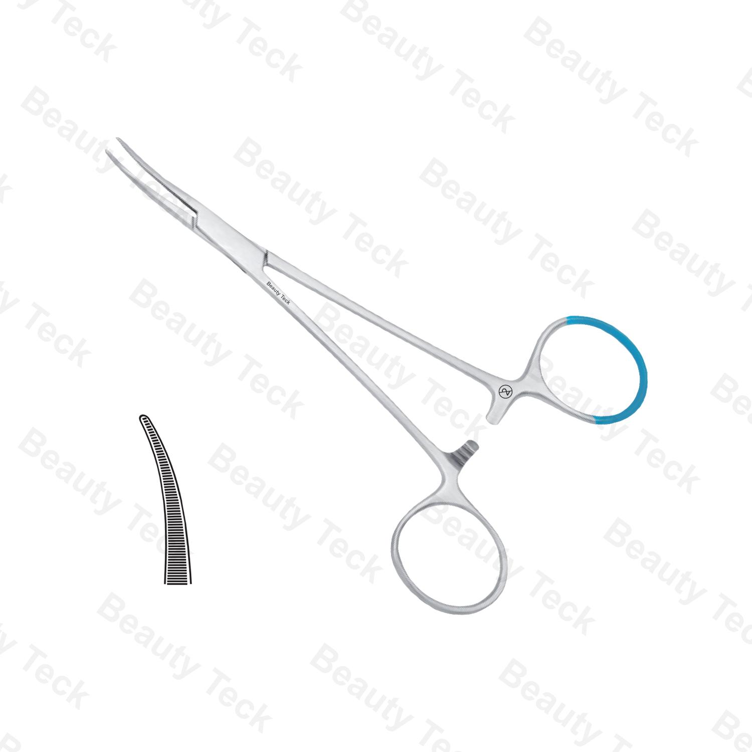 Single Use Halsted Forceps Curved