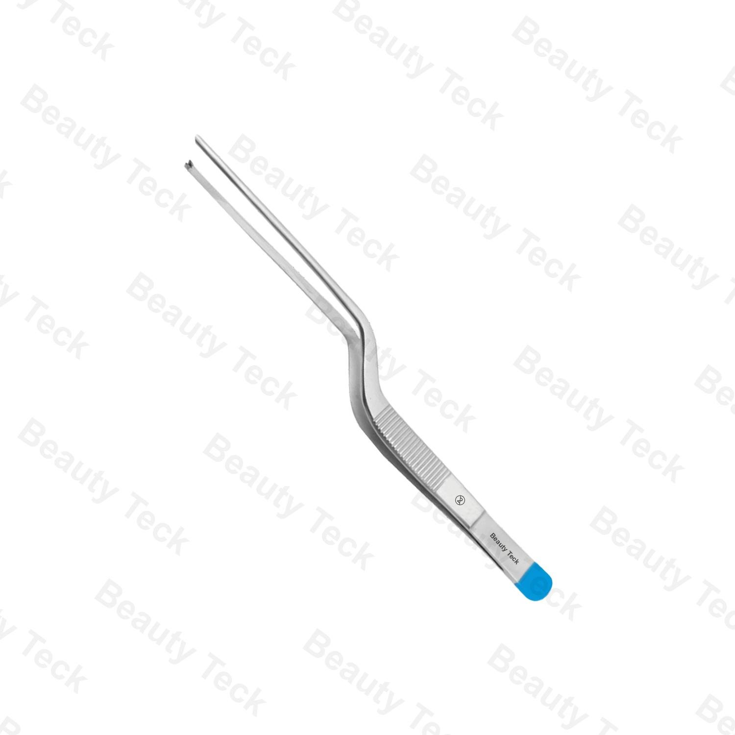 Single-Use Lucae Tissue Forceps Bayonet Shaped 1x2 Teeth