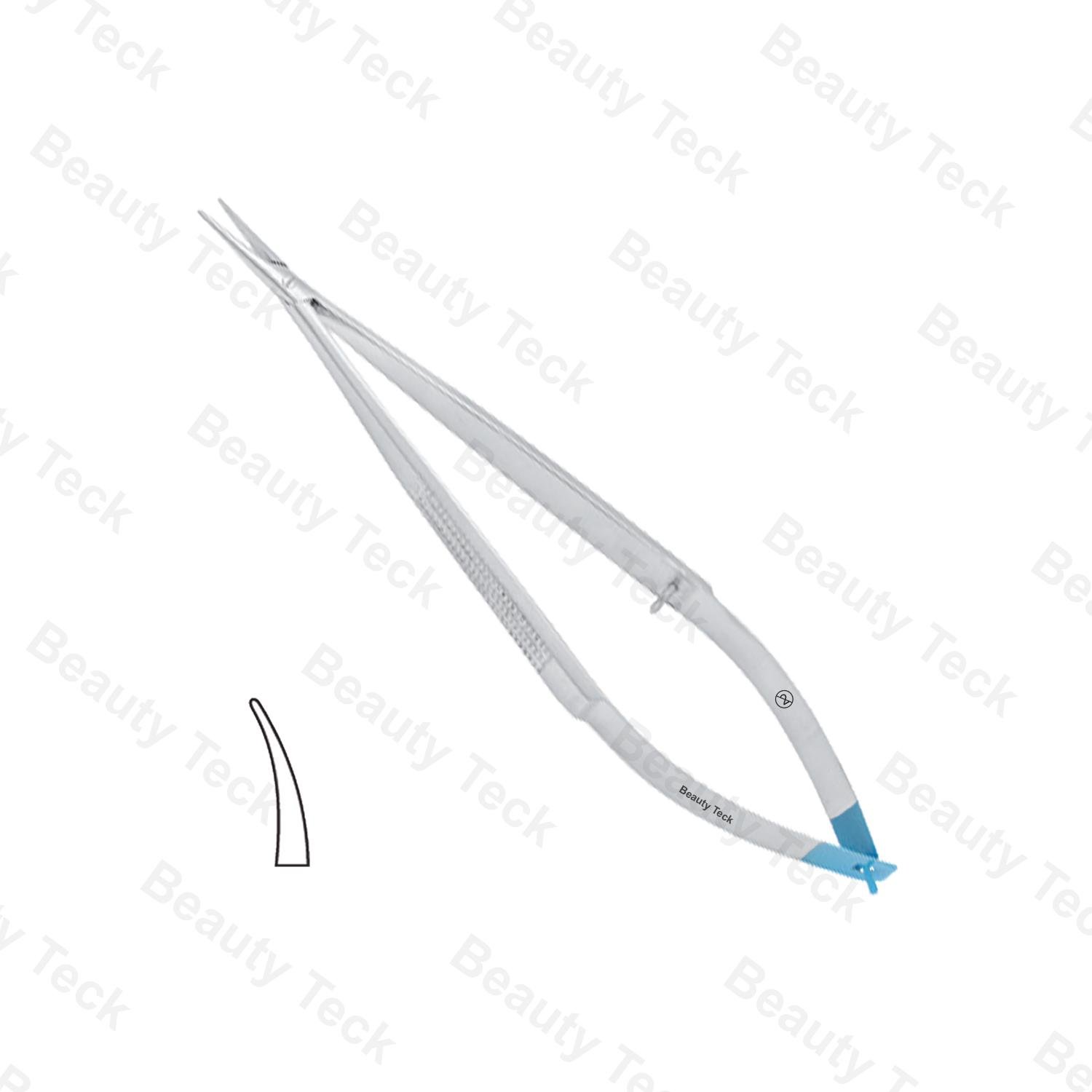 Single Use Micro Needle Holder Without Catch Curved