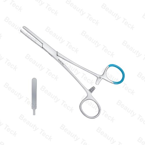 Single Use Tubing Clamp Forceps Smooth Jaws