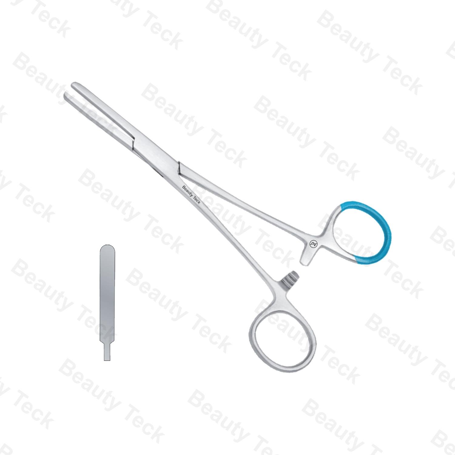 Single Use Tubing Clamp Forceps Smooth Jaws