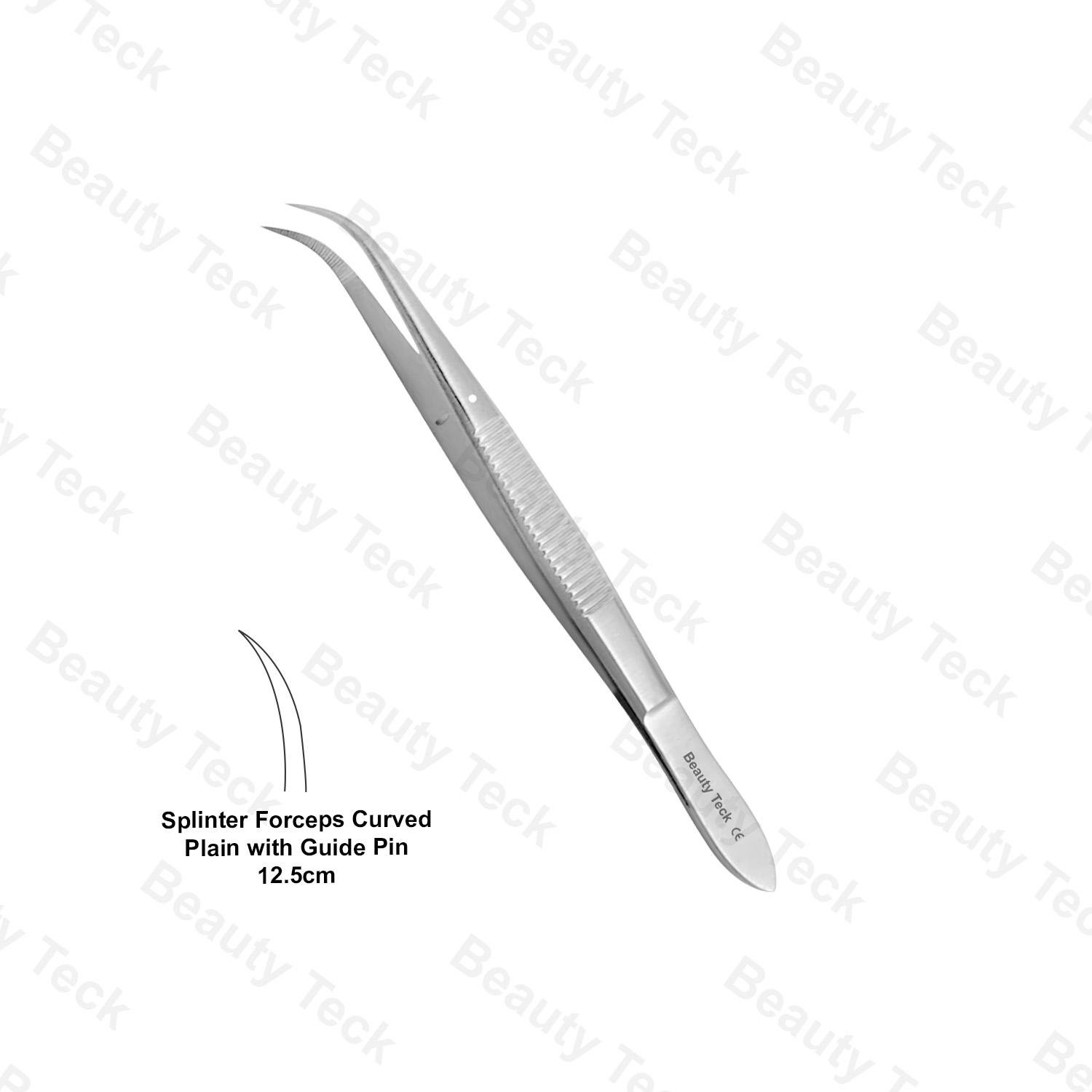 SPLINTER FORCEPS (12.5cm) CURVED PLAIN
