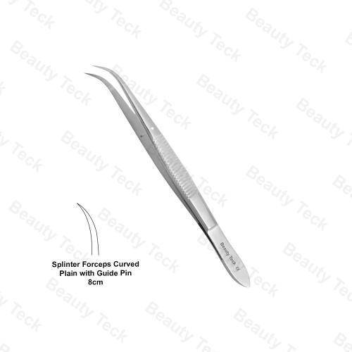 SPLINTER FORCEPS (8cm) CURVED PLAIN