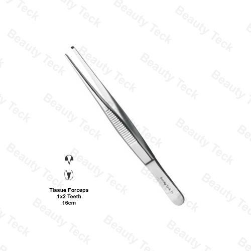 TISSUE FORCEPS 1×2 (16cm)
