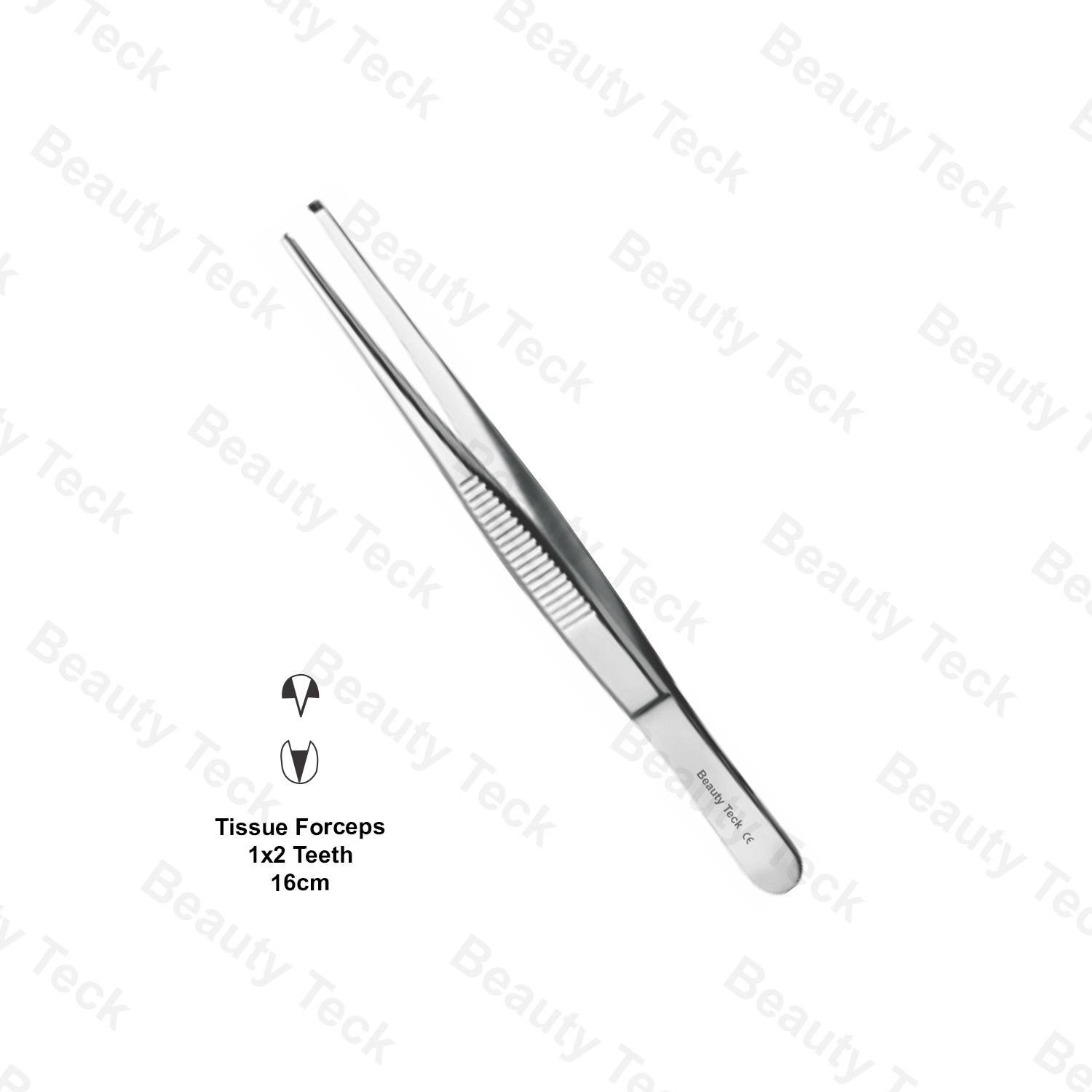 TISSUE FORCEPS 1×2 (16cm)