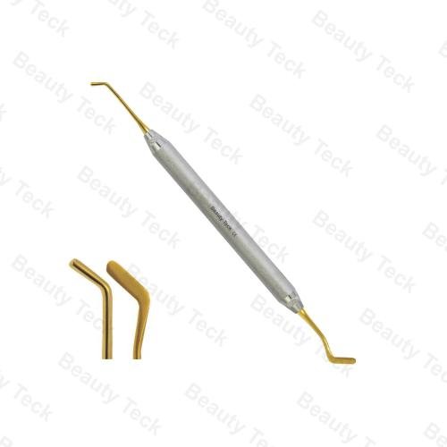 TOOTH FILLING RESTORATION INSTRUMENT SPATULA Gold Tip 0