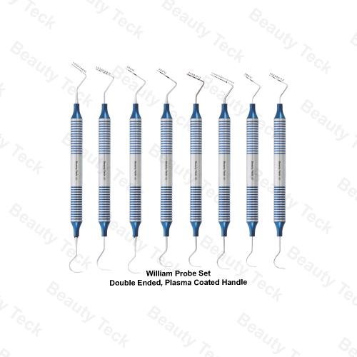 WILLIAM PROBE SET PLASMA COATED HANDLE DE