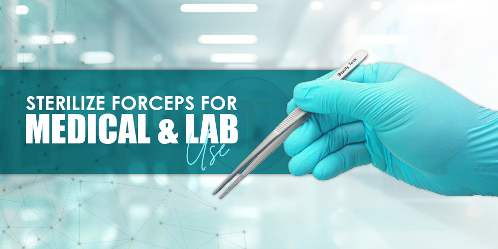 Sterilize Forceps for Medical and Lab Use